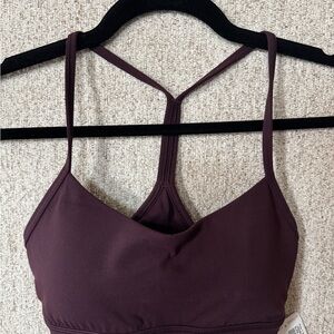 lululemon athletica Deep Plum Strappy Sports Bra